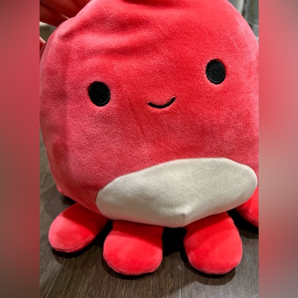 SQUISHMALLOW Veronica the Red Octopus, 12” - Picture 3 of 5